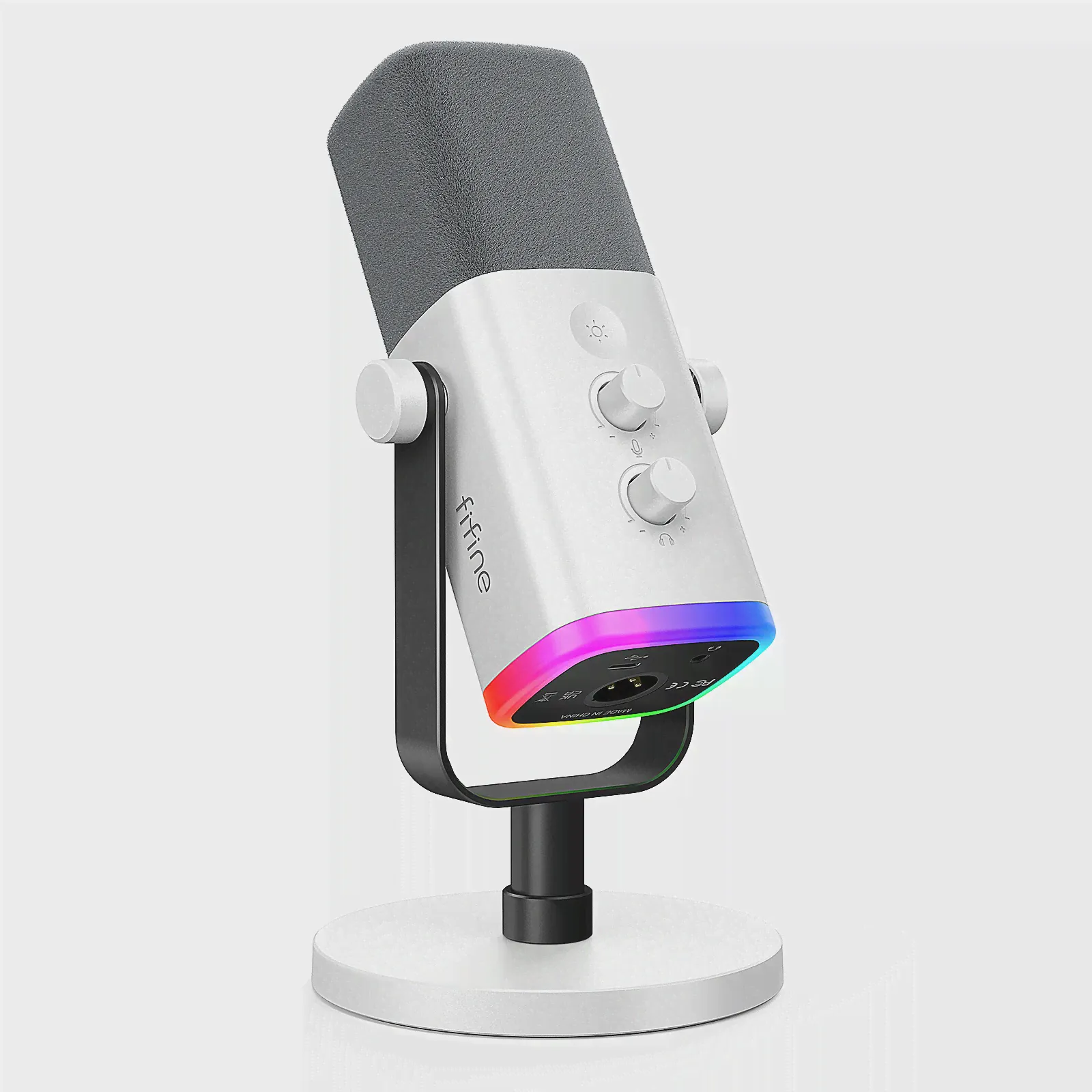 Динамический USB/XLR микрофон Fifine AM8W белый-0