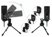 FIFINE Конденсаторный USB микрофон Fifine K669, черный микрофоны