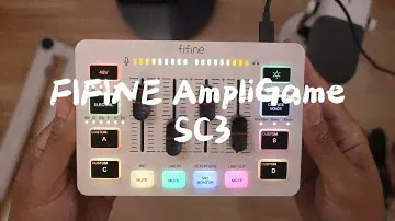 Play The Audio File To The FIFINE AmpliGame SC3 Audio Mixer Customize Button For Streaming, Gaming