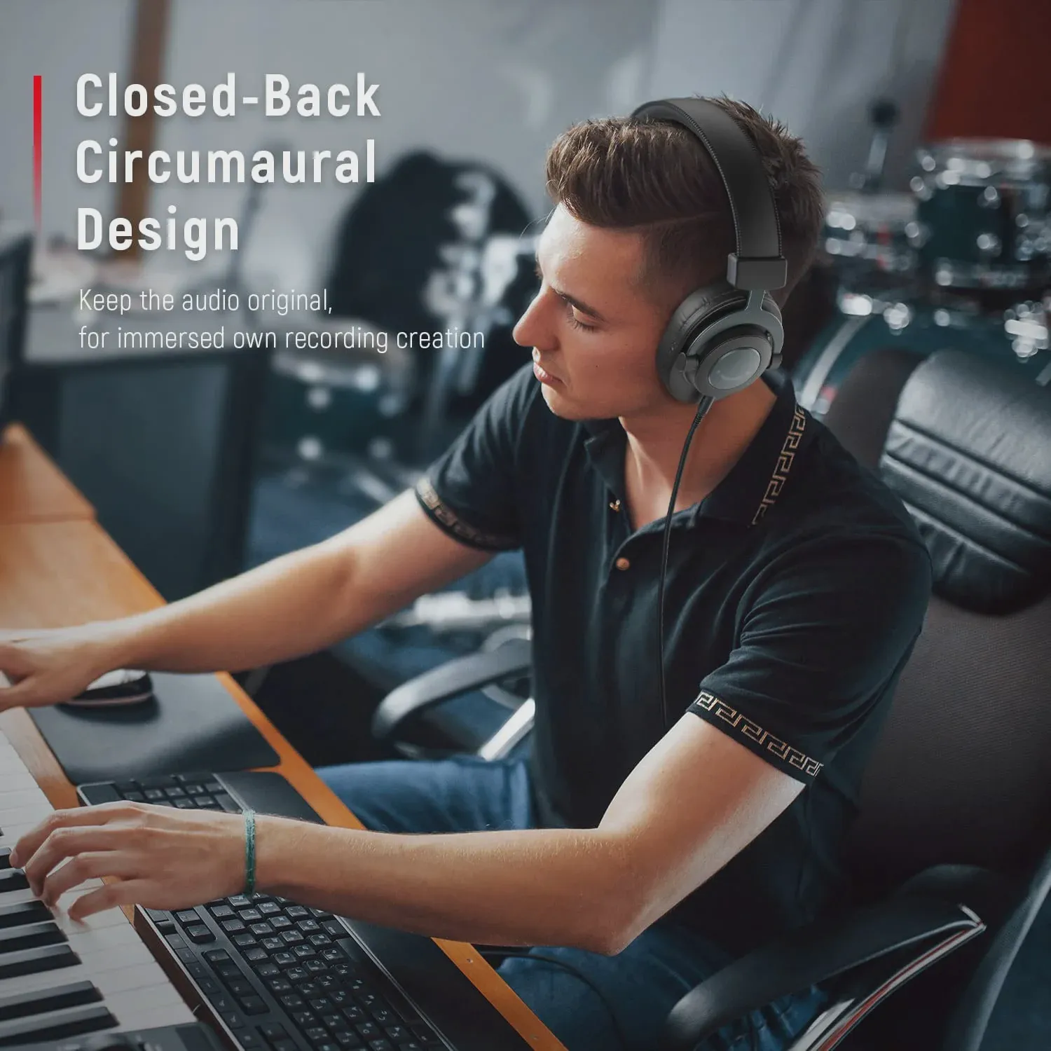 Наушники мониторные Fifine H8 Monitor Headsets проводные для звукозаписи (art.: 3920c0f2511fa)