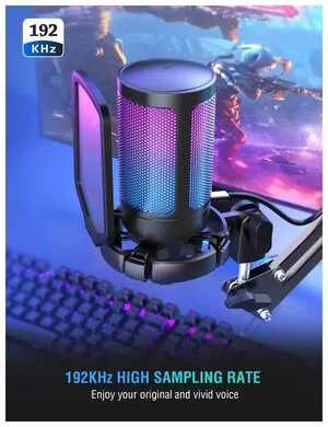 Микрофон Fifine Ampligame A6T с пантографом черный купить в Москве-3