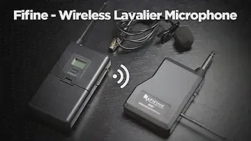 Fifine K037B - Wireless Microphone System (Lavalier & Headset)