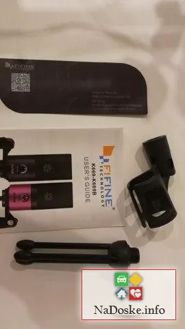 Микрофон Fifine k669 + штатив в Казани-0