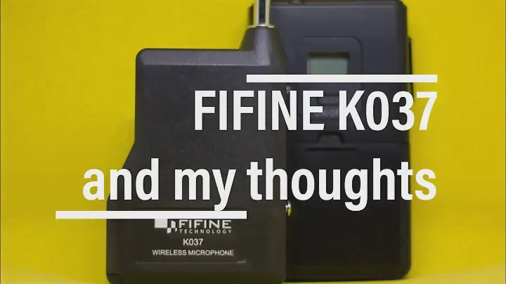 Fifine K037 and my thoughts
