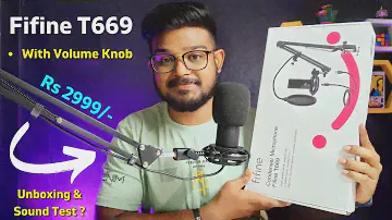 Fifine T669 USB Condenser Microphone Unboxing & Review - With Complete Setup Guide in Hindi | Fifine