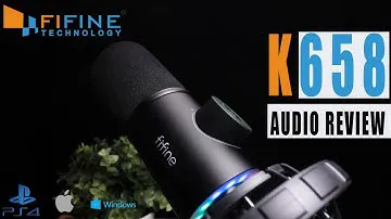 FIFINE K658  MICROPHONE - Audio Review for a USB Dynamic microphone - Podcasts , Voiceover, Gaming