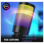 Конденсаторный USB Микрофон Fifine A6V Ampligame с RGB-подсветкой (Black)-4
