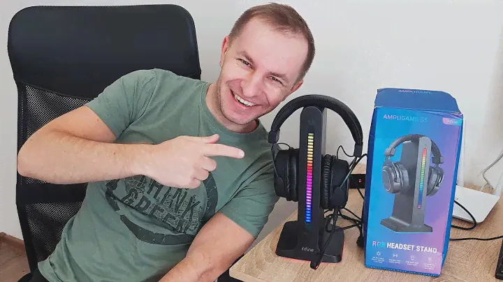 Техновлогер Ниламоп: FIFINE S3 Подставка для наушников с хабом и RGB подсветкой [обзор]