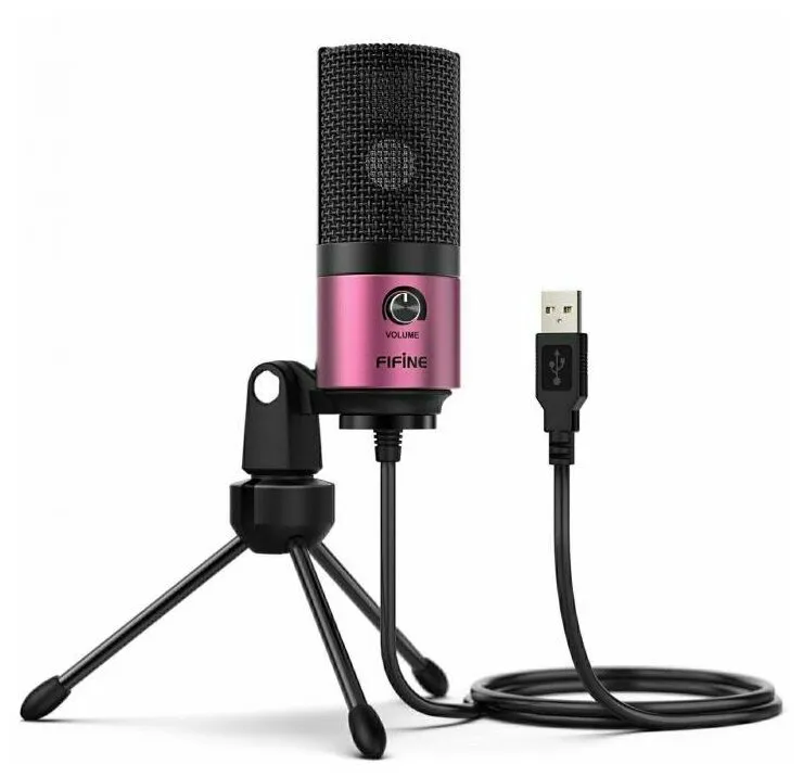 FIFINE Микрофон Fifine K669, розовый микрофоны