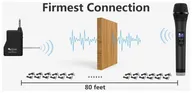 FIFINE Беспроводной микрофон Fifine K025 (караоке, кардиоидный, для записи, для живого вокала, Black) микрофон